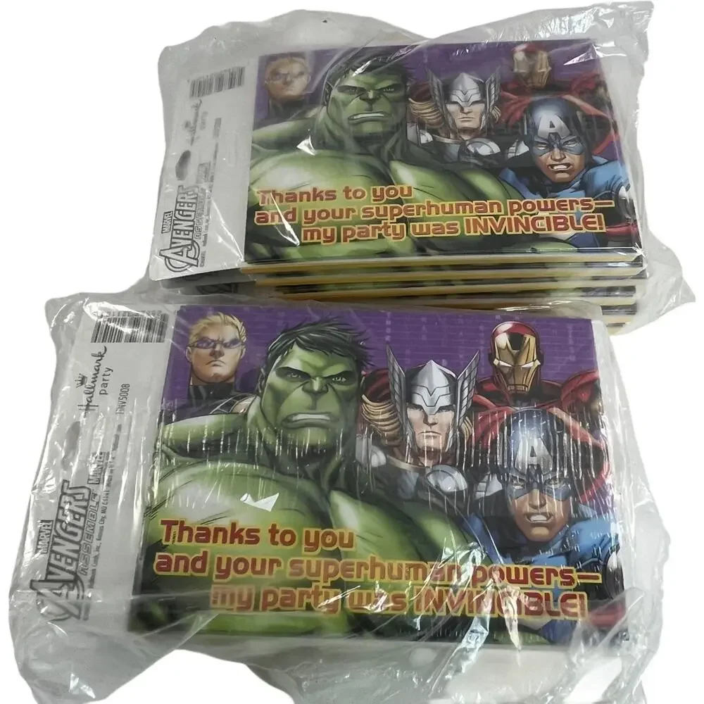 Hallmark Avengers Star Wars Dragon Party Supplies Invitations Ribbon Lot